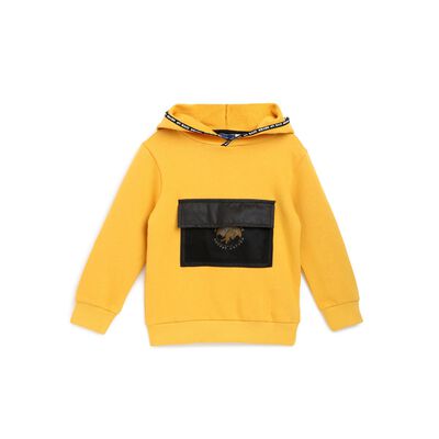 Boys Medium Orange Printed Sweatshirt
